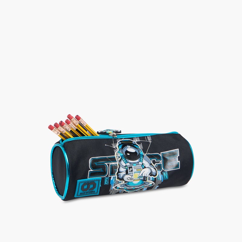 sami_studio Pouch-Space-Collection-1 Cmprt With Zip- (Polyester ) Multicolor \ 22X8X8 - Image 5